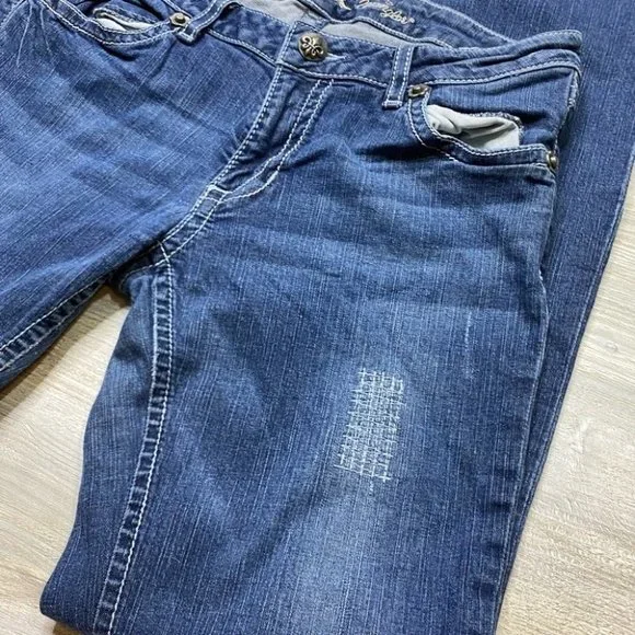 Rock 47 by Wrangler Ultra Low Rise Bootcut Jeans - Picture 10 of 12